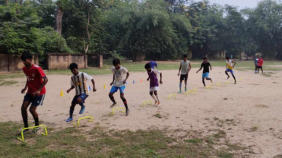 A practice session in progress