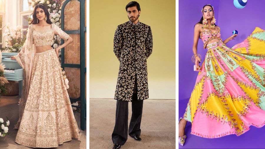 Trendy lehengas and sherwanis to shop for your wedding 
