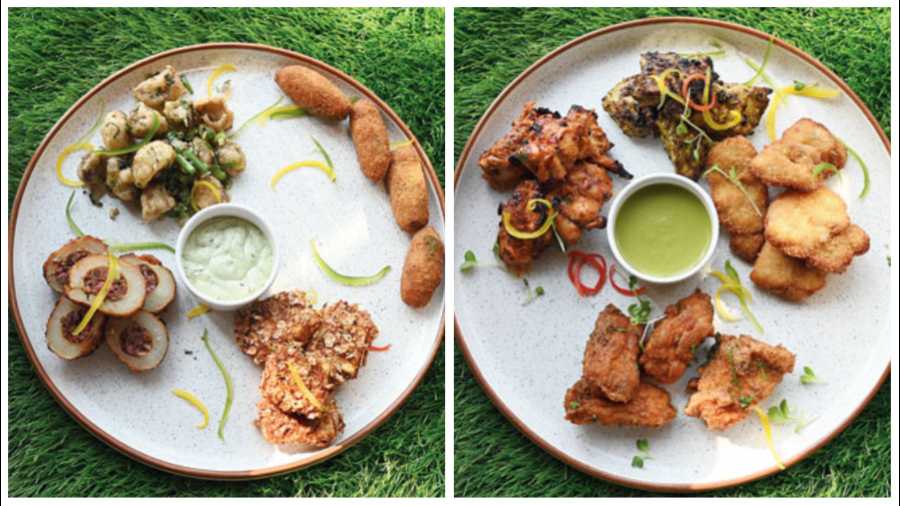 The non-vegetarian starters consisted of dishes such as Chermoula Chicken, a tasty Middle Eastern flavour, BBQ Chicken Wings, Fish Koliwada, a staple from the coastal regions of Maharashtra, and the spicy and zesty Bhoot Jholokia Chicken Tikka