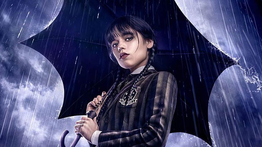 Jenna Ortega as Wednesday Addams in Tim Burton's 'Wednesday' (TV