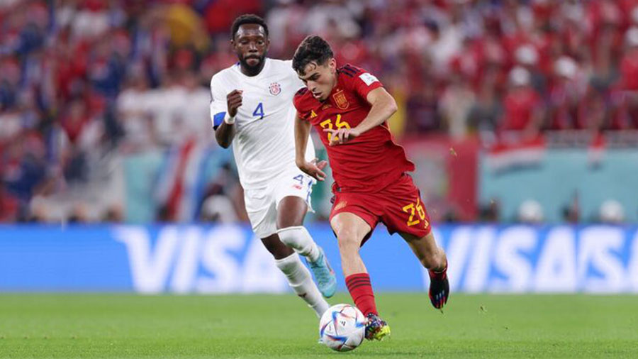 Left-central midfield: Pedri (Spain): Even though he played for less than an hour against Costa Rica, Pedri ran the show for La Roja in Al Thumama. Here are some numbers that bear that out: 92 touches, 89 passes, three key passes, two through balls and a pass success rate of nearly 97 per cent. In other words, a midfield masterclass from the boy wonder of Spanish football