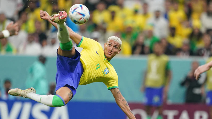 Left striker: Richarlison (Brazil): Up until his first goal against Serbia on 62 minutes, Richarlison had had the fewest touches of any outfield player in the game. In a matter of just more than 10 minutes thereafter, he proceeded to have the two most important ones. First, a poacher’s finish after some elusive dribbling from Neymar and a snapshot from Vinicius Junior. Second, a world-class scissor kick that showed the natural athleticism of Brazil’s gifted frontman