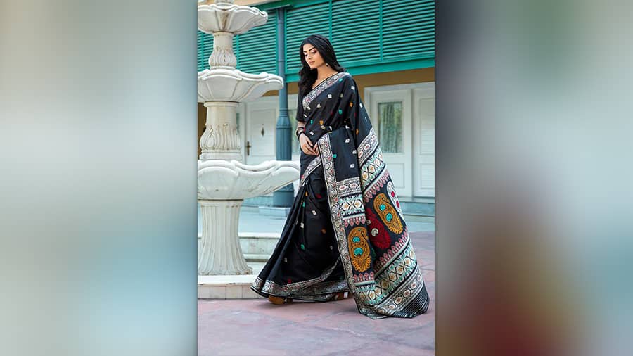 A Baluchari sari