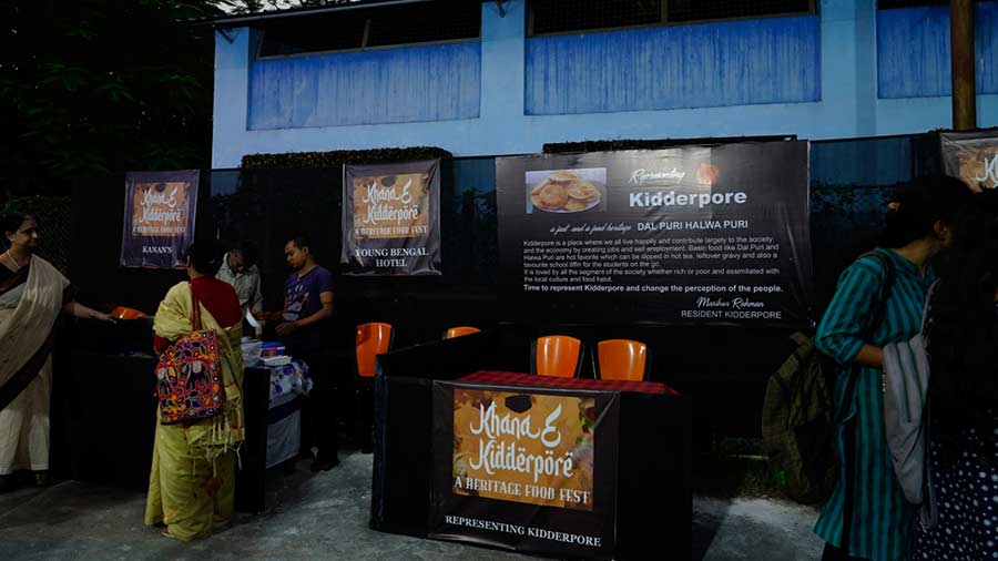 Stalls given in the campus by local joints showcasing their speciality food