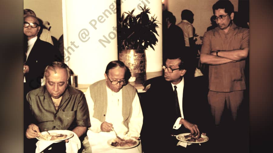 Ashok S. Ganguly with West Bengal CM Jyoti Basu