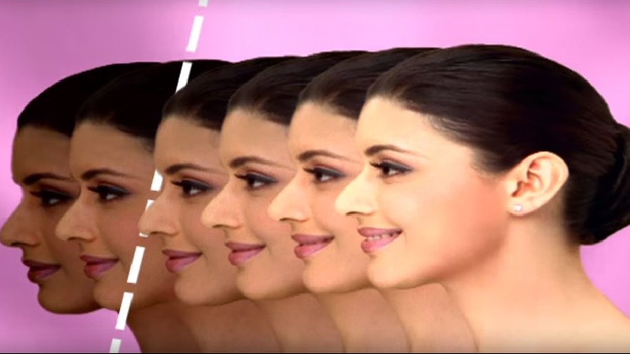 The list is incomplete with the classic Fair & Lovely advertisement, promoting colourism. 