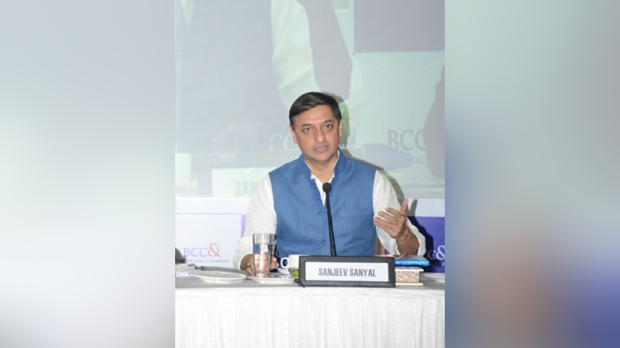 Sanjeev Sanyal addressing BCC&I members and stakeholders during the interactions