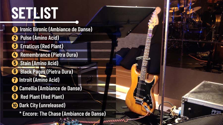 The setlist of the concert