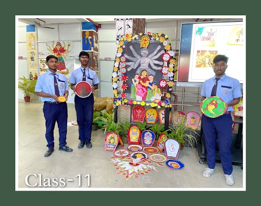 Students from Lions Calcutta Greater Vidya Mandir have done special activities like drawing, painting in different textures, greeting card making,  decoration, paper bag making and many more things to welcome Durga Puja 