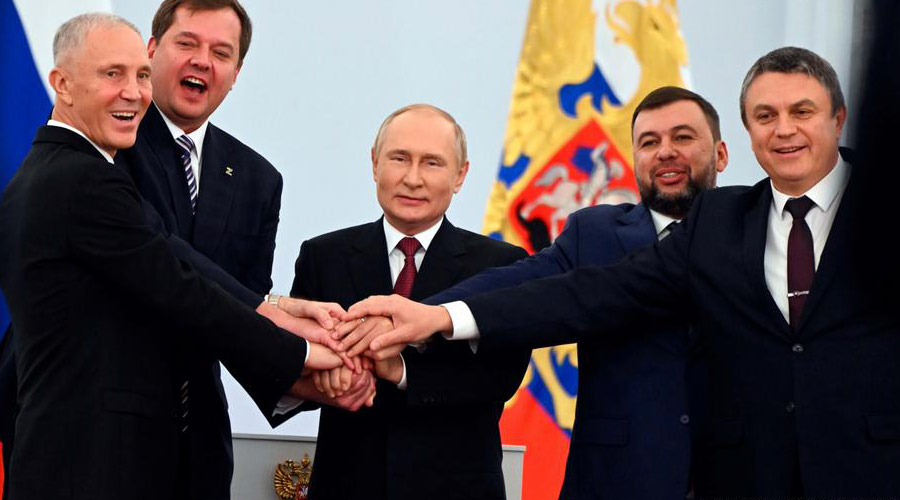 While the Kremlin was all smiles, there's been global condemnation of Putin's move