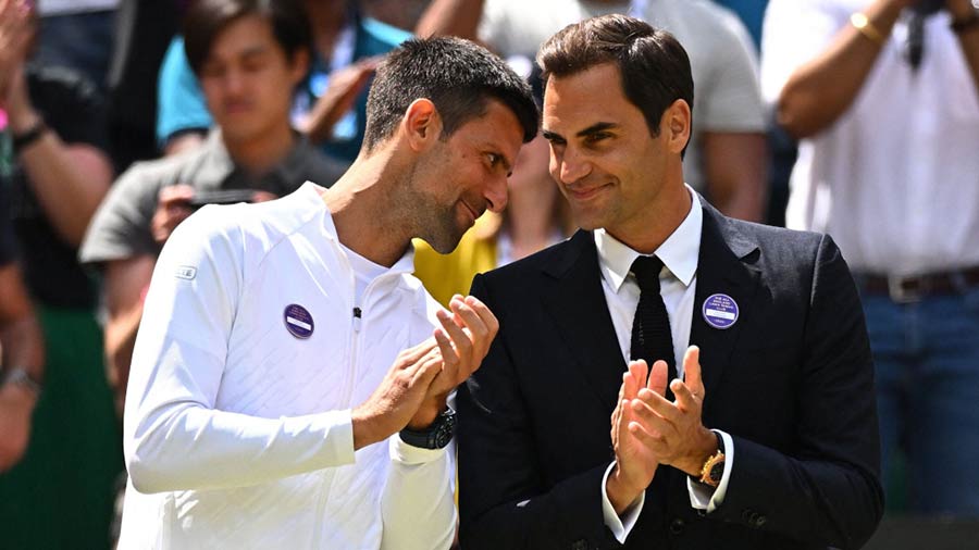 “Your tears are more effective than your backhand,” Djokovic is believed to have told Federer following the latter’s retirement  