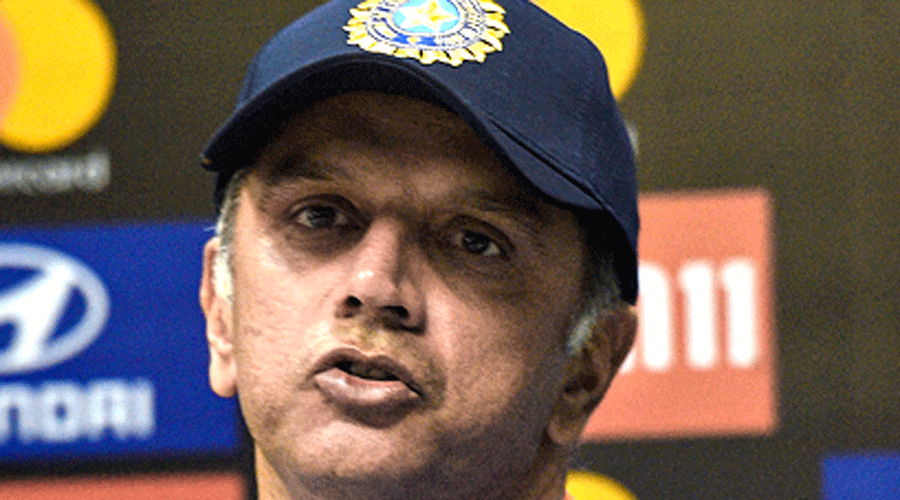 India head coach Rahul Dravid at the news conference on the eve of the second T20I in Guwahati.