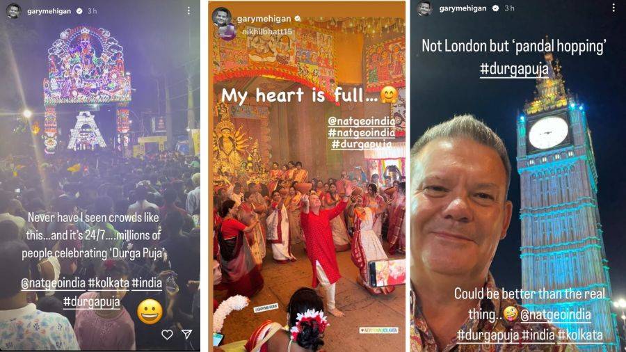 Guess who was in Kolkata for Puja? Masterchef Australia judge Gary Mehigan! The celebrity chef did the dhunuchi naach at a puja in Kolkata and shared his experience on Instagram. “Never have I seen crowds like this… and it’s 24/7… millions of people celebrating Durga Puja,” he posted. The Melbourne-based chef has been touring India for a new project for NatGeo India, and additionally for Discovery Kids. He is visiting India after three years