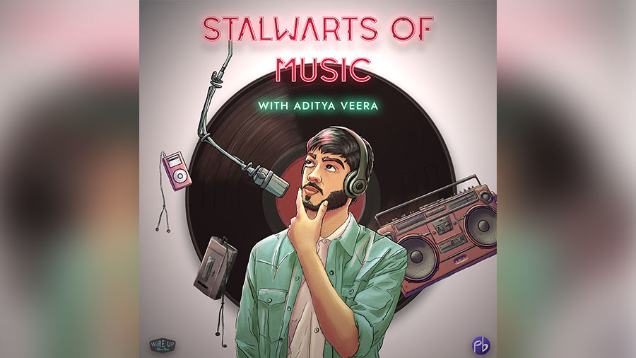 Aditya Veera Venkatesh’s podcast logo.  