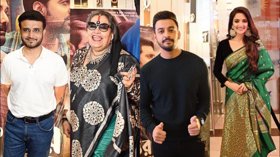 Sourav Ganguly, Usha Uthup, Bonny and Susmita Chatterjee