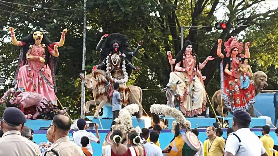 The idols of Nabadurga Garia Club