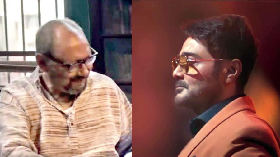 Anjan Dutt and Prosenjit in the trailer