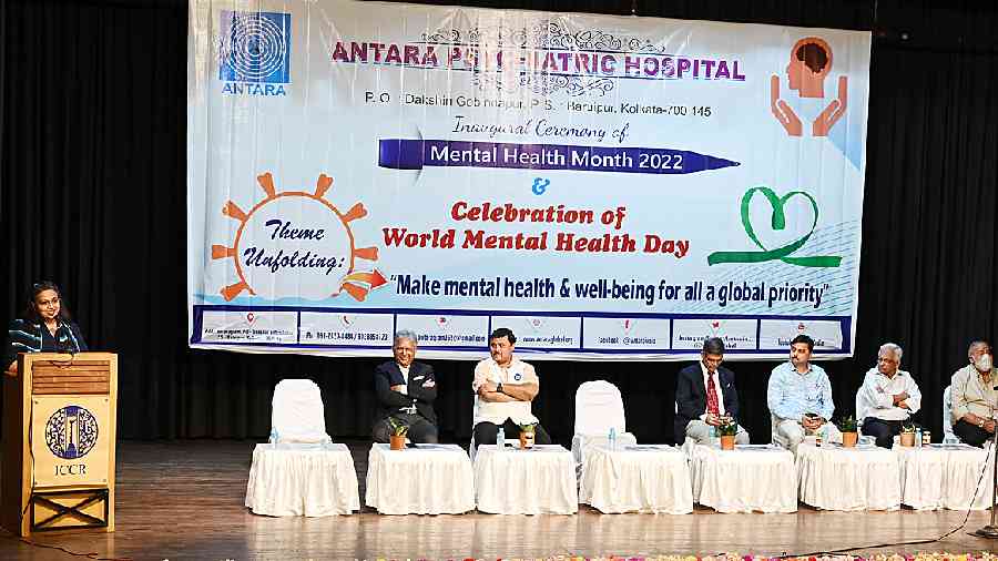 The programme on World Mental Health Day at ICCR. 