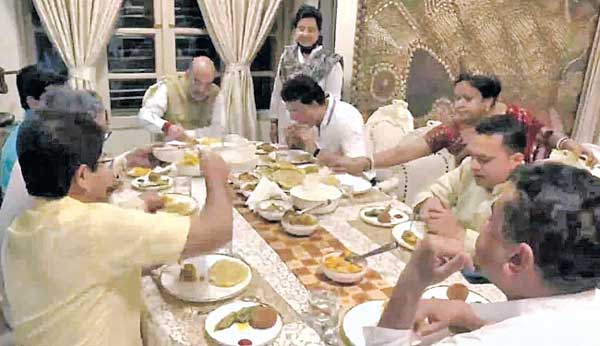 The gala dinner Ganguly hosted for union home minister Amit Shah that made news