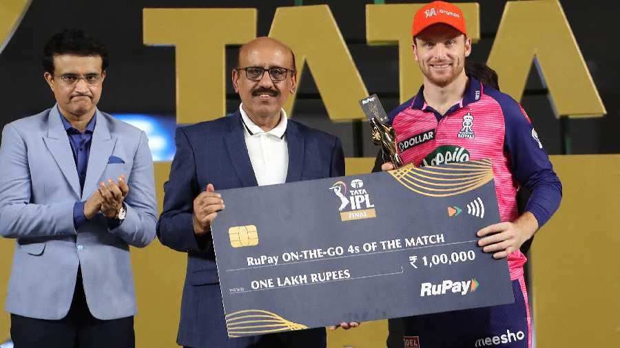 Dada at a post-match IPL ceremony