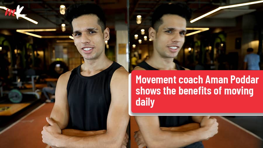 Movement coach Aman Poddar of Endorphins demonstrates the larger frames of movements