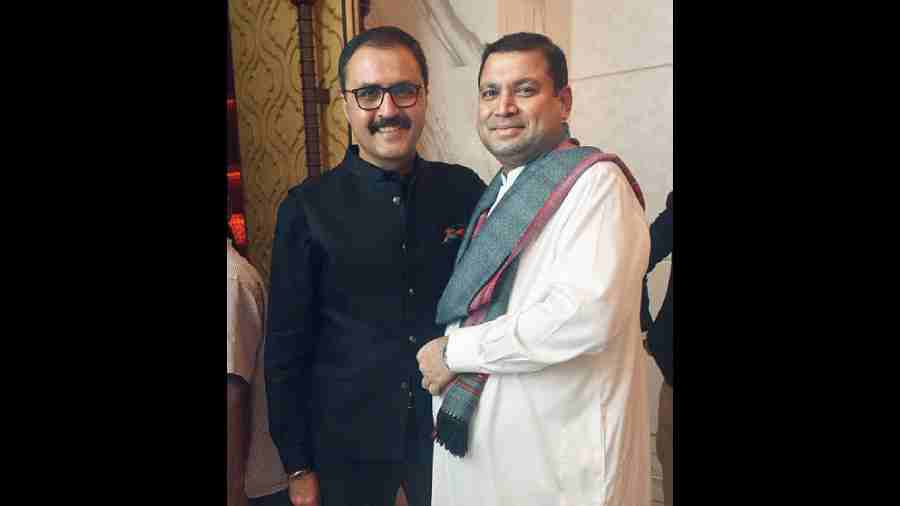 Atul Bhalla, area manager, ITC Hotels, Eastern & Western India and general manager, ITC Maratha with Sundeep Bhutoria