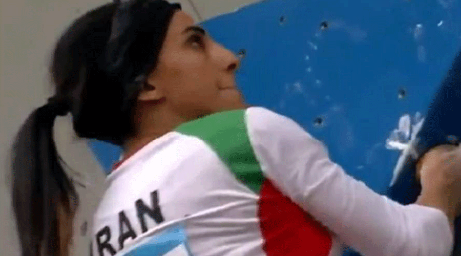 Hijab-less climber angers Iran