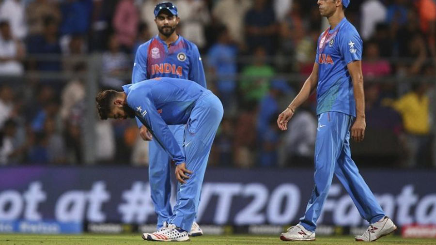 A disconsolate Virat Kohli after India crashed out of the T20 World Cup in 2016 against the West Indies in Mumbai