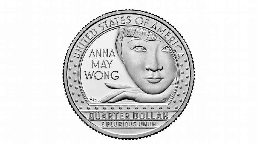 Anna May Wong on the US quarter-dollar coin
