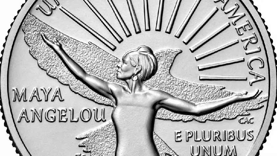 Activist and writer Maya Angelou depicted on new US quarter coin