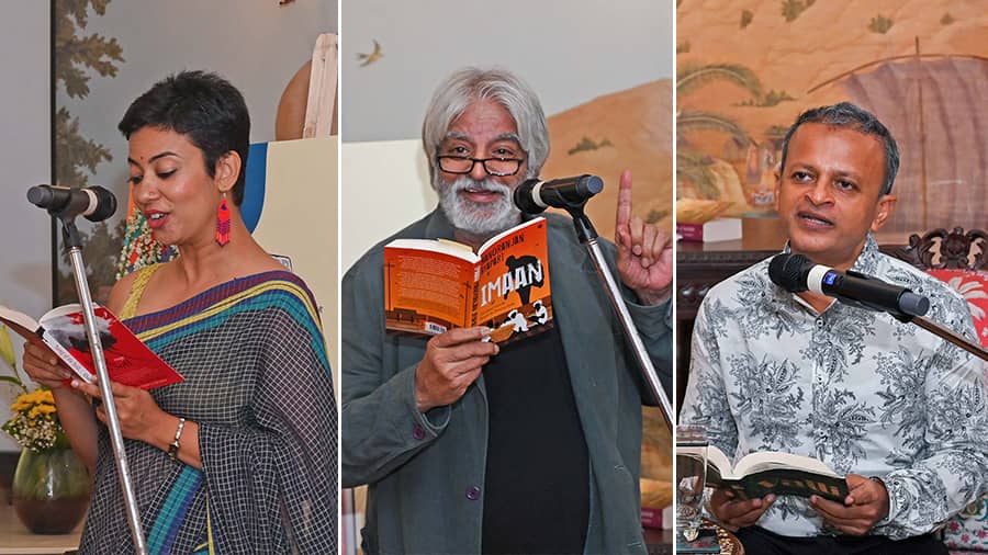 Passages from the shortlisted books being read out at the event