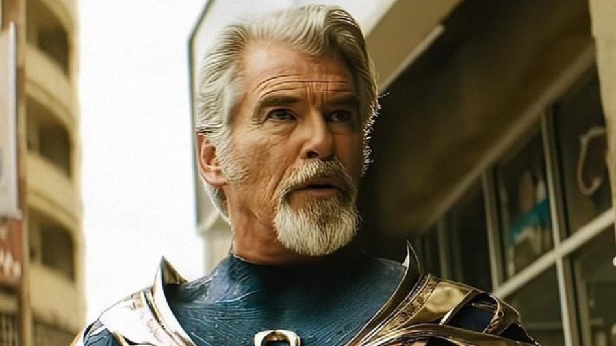 Pierce Brosnan played Dr. Fate in Black Adam.