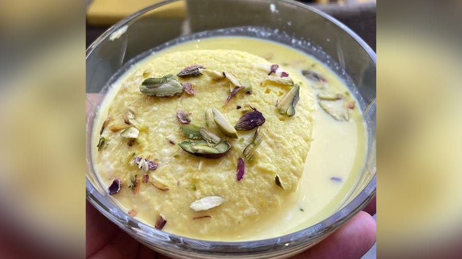 Rasmalai from Bhikaram Chandmal: The creamy rasmalai is just perfect to end a festive spread on a much sweeter note. And Bhikaram Chandmal’s rasmalai is one that merits exploration. Made traditionally, the 125-year-old recipe is punctuated with interesting flavours of saffron, cardamom and dry fruits that leave you craving for more.