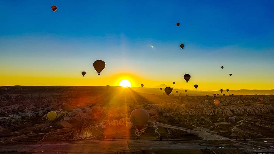 Witness one of the most spectacular sunrises in the Anatolian peninsula 