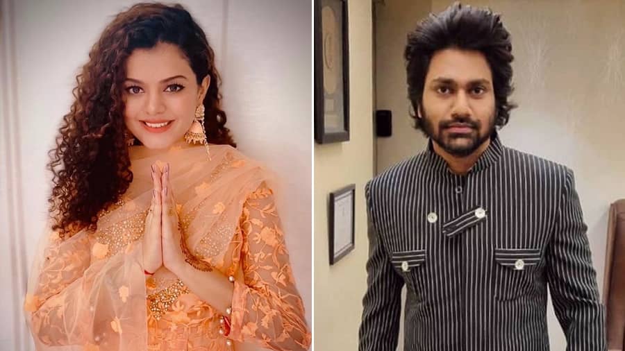 (L-R) Palak Muchhal and Mithoon.