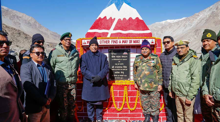 infrastructure project | Defence Minister Rajnath Singh dedicates 75 ...