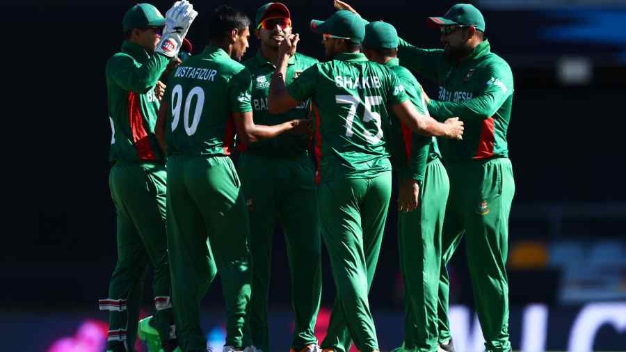 Bangladesh celebrate their win