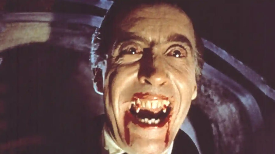 Christopher Lee as Count Dracula in the 1958 film ‘Dracula’