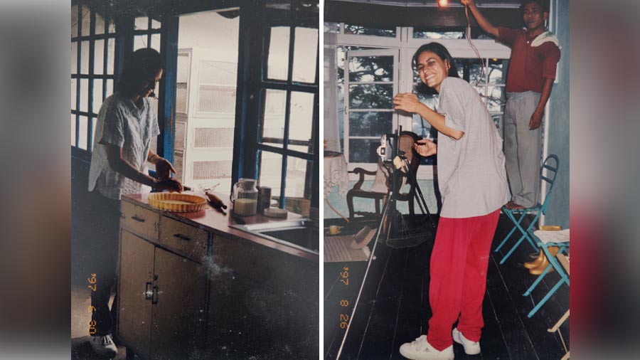 Husna-Tara Prakash at Glenburn Tea Estate in 2002, the year of restoring the Burra Bungalow into a hotel  