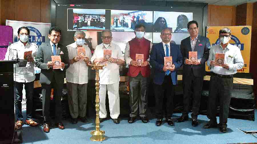 The book being launched at the IIHM Global Campus in Sector V