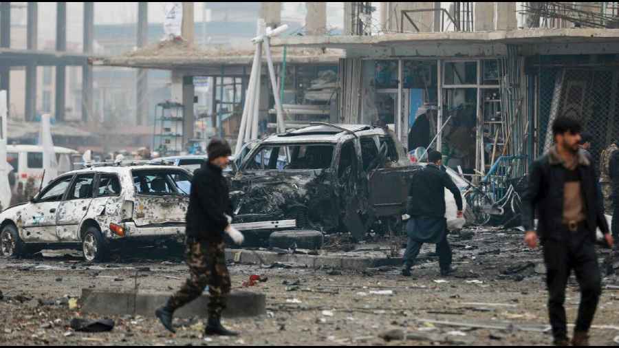 Afghan blast kills cleric, civilians