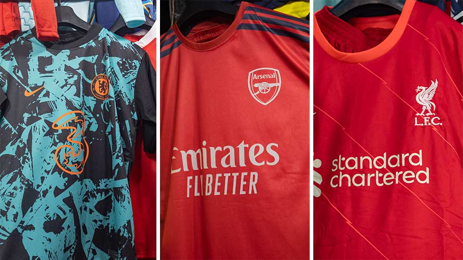 Three Premier League mainstays whose 2021/22 kits are still widely available at Maidan Market