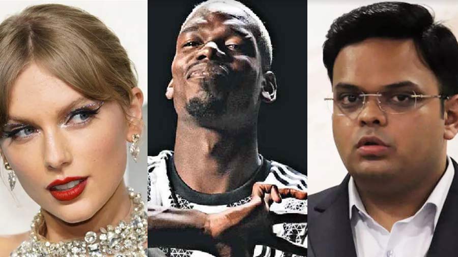 (L-R) Taylor Swift, Paul Pogba and Jay Shah are among the newsmakers of the week