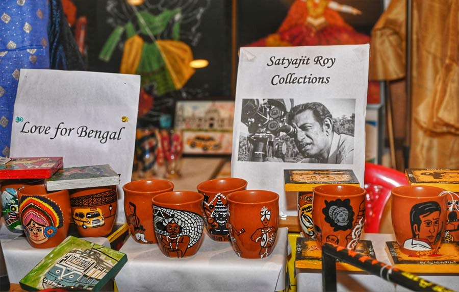 Celebrating Satyajit Ray, Flea-कर has a range of products celebrating the maestro. Shop clocks, tea cups, coasters and more, all done up in colourful prints