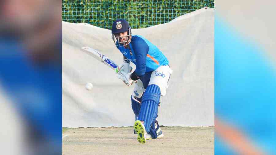 Suryakumar Yadav at nets ahead of the India-Pakistan Super Fours match in Dubai on Sunday