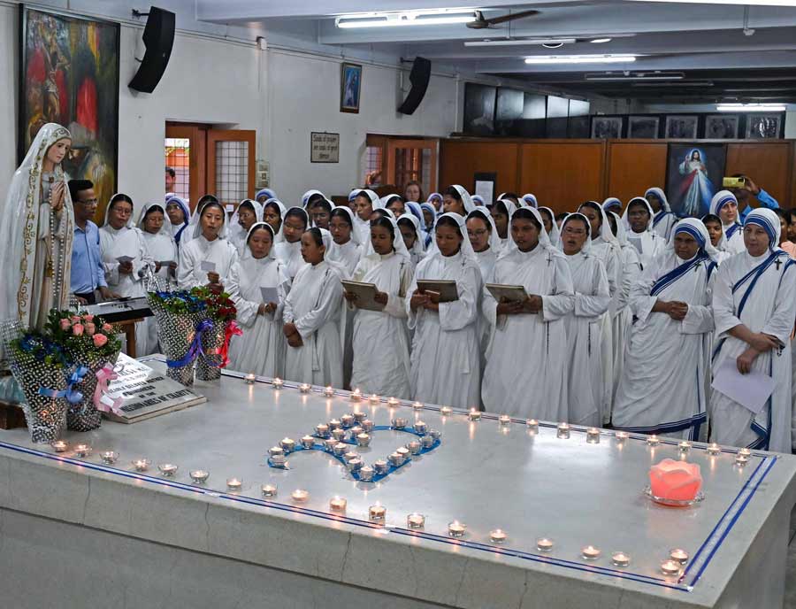 Nuns of Missionaries of Charity observed the 25th death anniversary of Mother Teresa on Monday