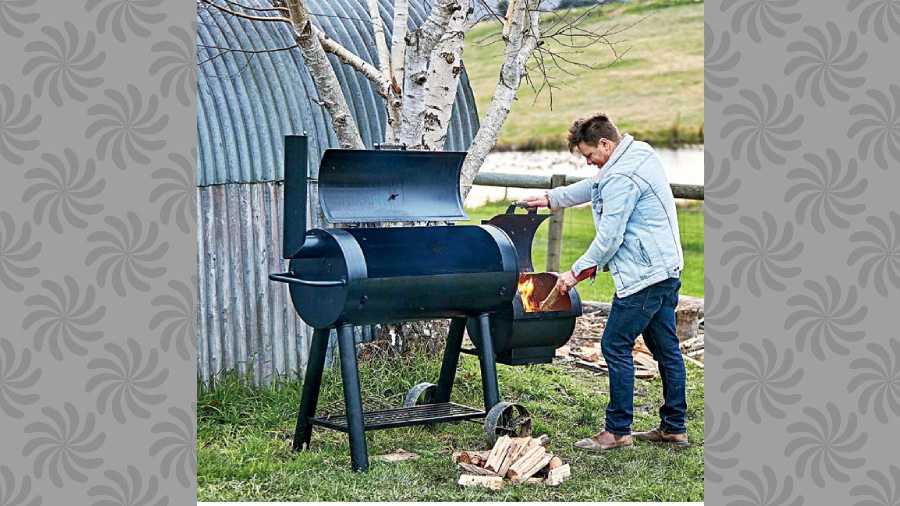 Cooking outdoors is a signature of Chef Weldon