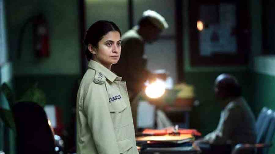 Rasika Dugal as Neeti Singh in Delhi Crime 2, now streaming on Netflix