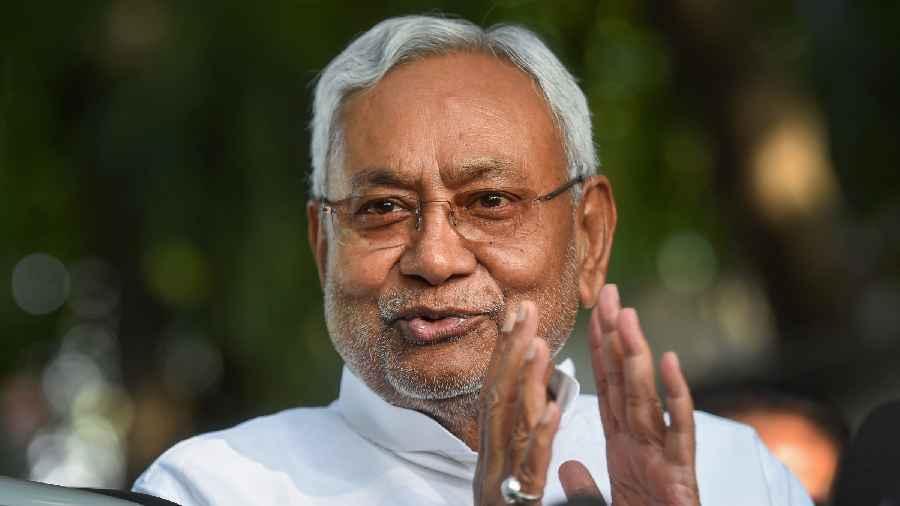Bihar government - Nitish Kumar slams BJP over hatred - Telegraph India