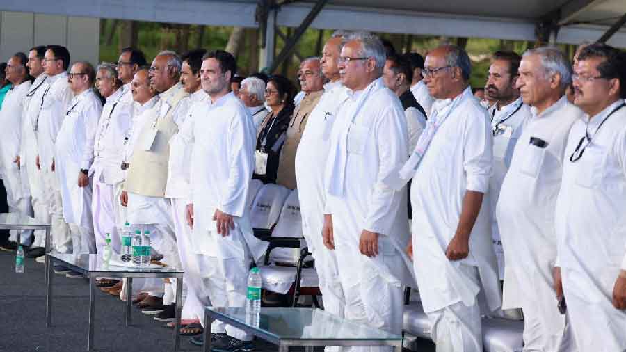 Congress leaders at the yatra